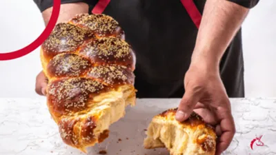 Reduce fat in rich breads while preserving their taste