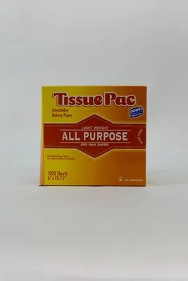 10.75" x 6" White Foodwrap Tissue