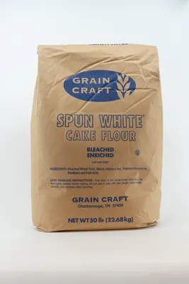 Flour Cake Spun White Bl/Enr Pfm 50#