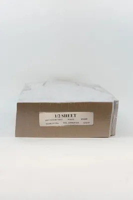 White Box 2 Pieces 1/2 Sheet 100 Count